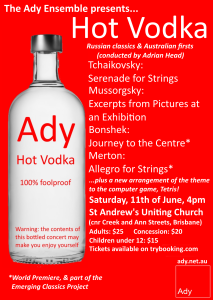 Hot Vodka flyer A6